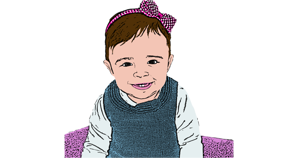 Retrato POP Art Lichtenstein Infantil
